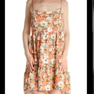 Altar'd State Retro Floral Strappy Sundress Size Medium EUC
